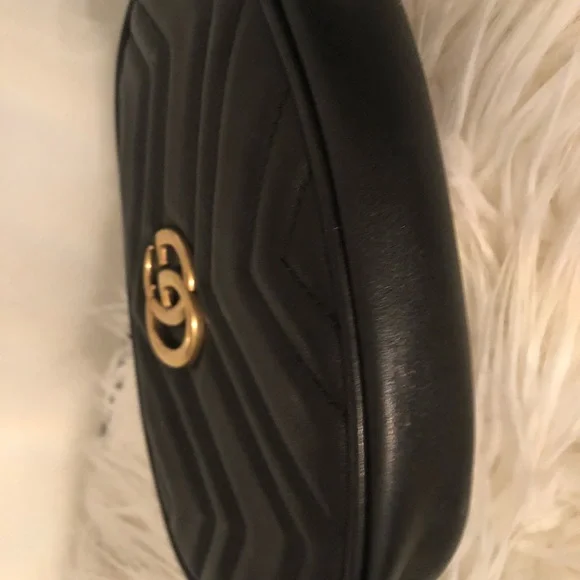 Black Quilted Leather Crossbody Bag - Picture 8 of 16